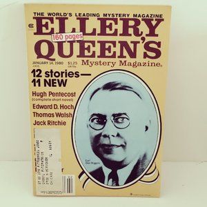 Ellery Queens Mystery Magazine January 14, 1980 Paperback Book